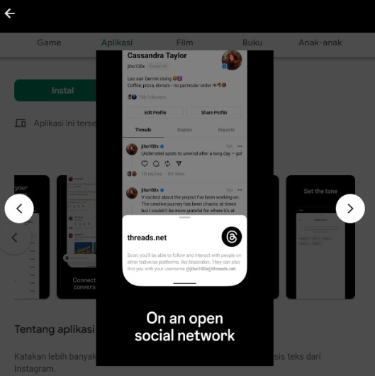 Untuk menggunakan aplikasi Threads yang mirip dengan Twitter ini, pengguna harus memiliki akun Instagram yang membuatnya menjadi lebih mudah.